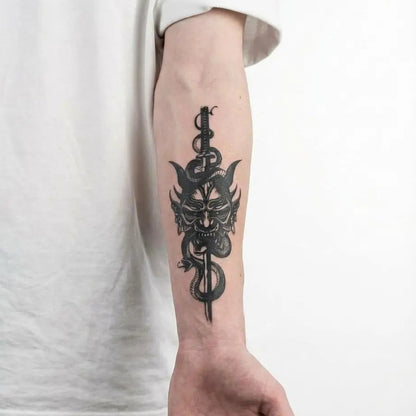 Masque Oni & Serpent Dague