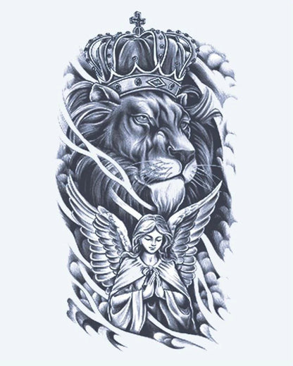 Lion Couronné & Ange