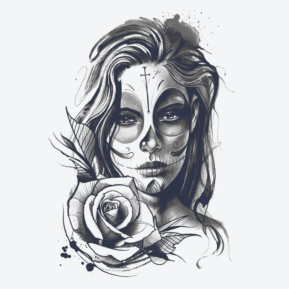 Santa Muerte & Rose