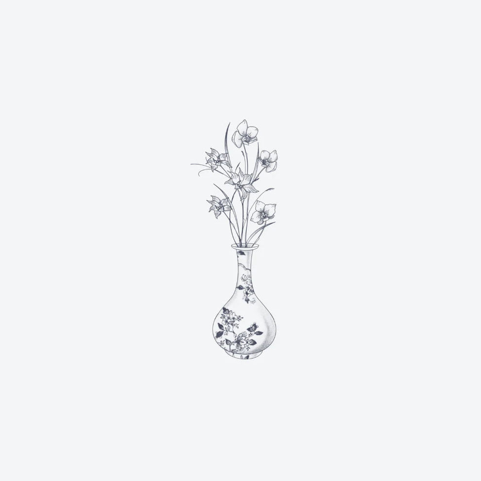 Vase de Porcelaine Fleuri