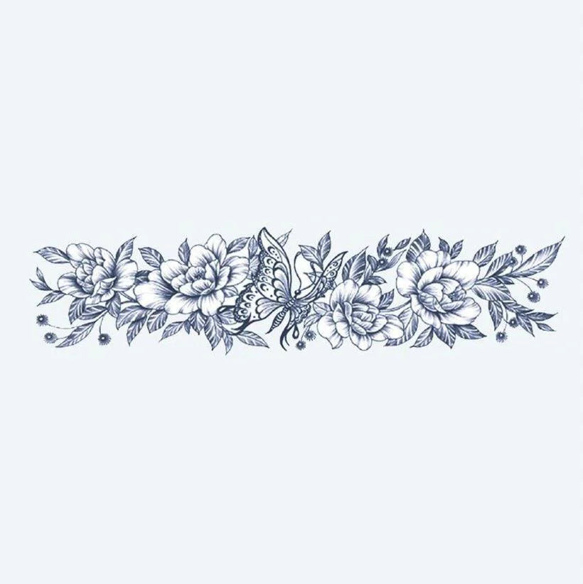Bracelet Papillon & Pivoine
