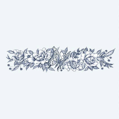 Bracelet Papillon & Pivoine