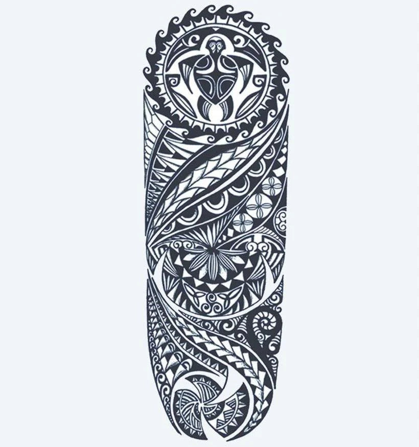 Tribal Polynésien — Tortue & Océan