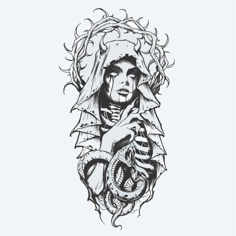 Dame Voilée & Serpent