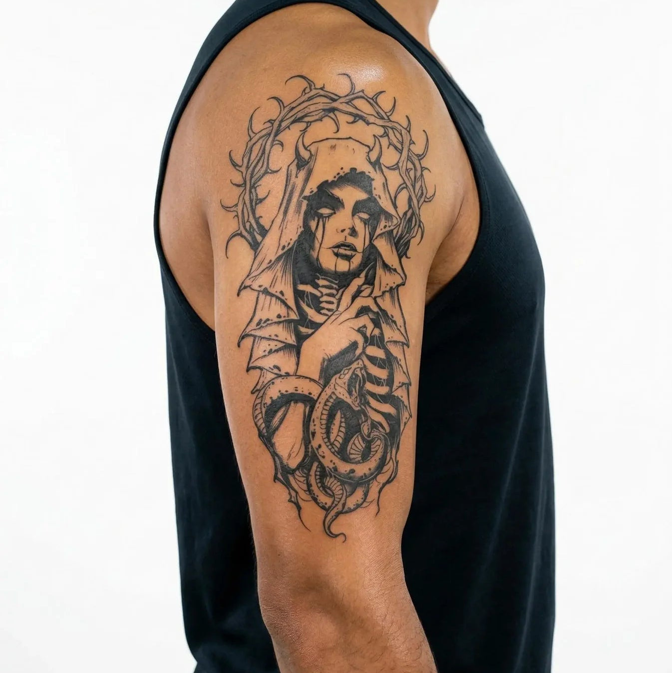 Dame Voilée & Serpent