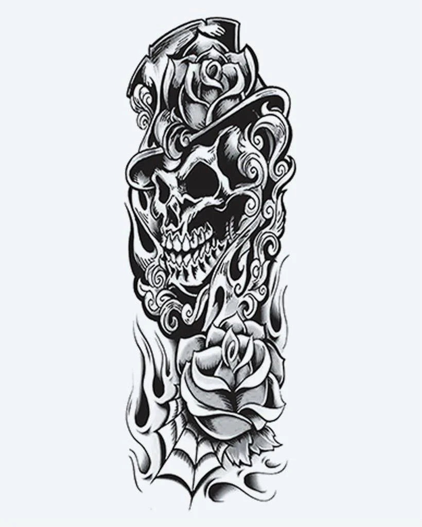Crâne Gentleman & Roses