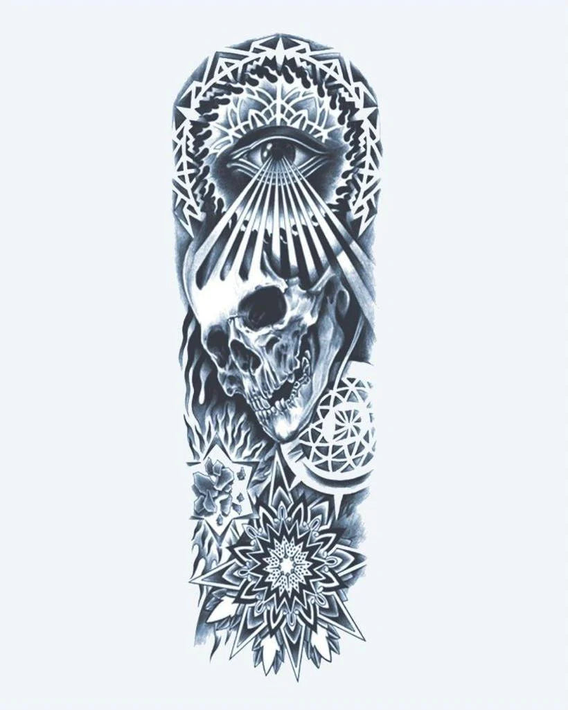 Crâne, Œil Omniscient & Mandala
