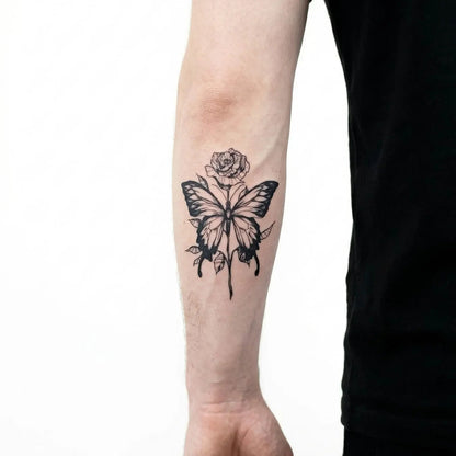Rose & Papillon