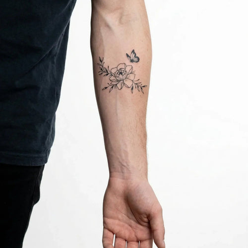 Pivoine & Papillon