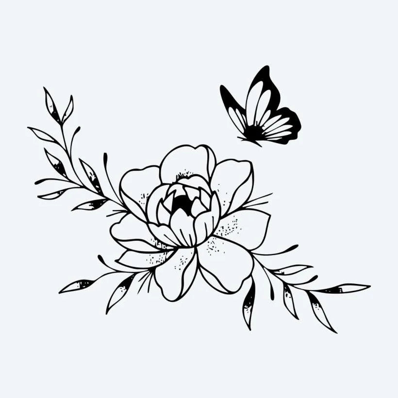 Pivoine & Papillon