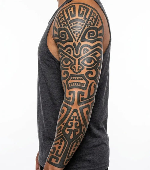 Visage Tiki Polynésien
