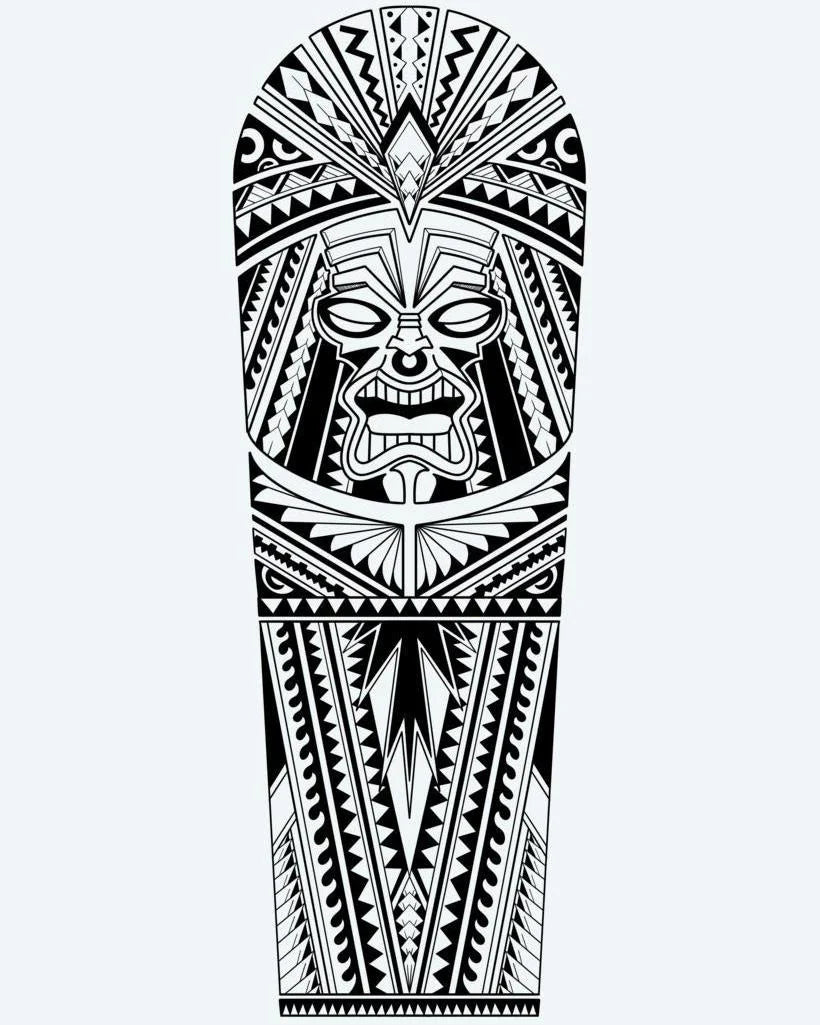 Guerrier Tiki Polynésien